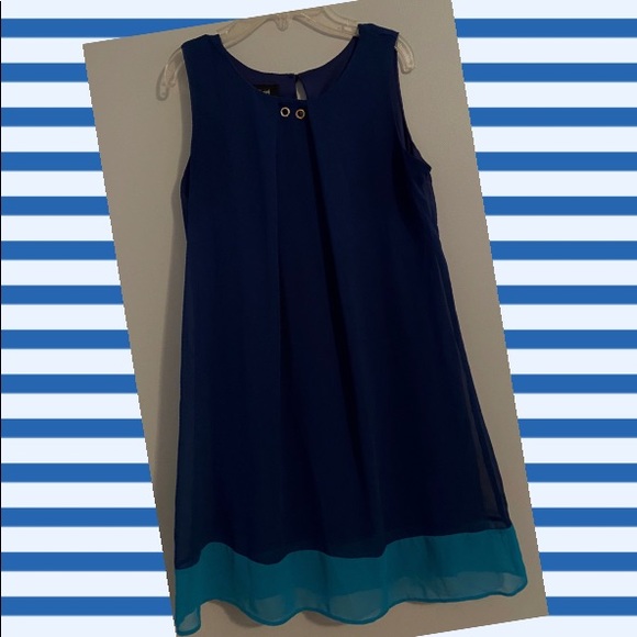 Girls blue dress - Picture 1 of 2